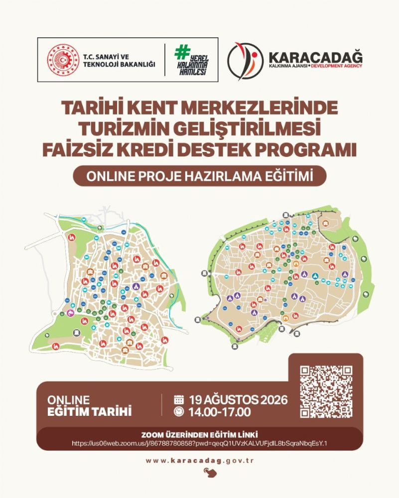 Tarihi Kent Merkezlerinde Turizmin Geliştirilmesi Faizsiz Kredi Destek Programı ( TURGEP) Online Proje Hazırlama Eğitimi