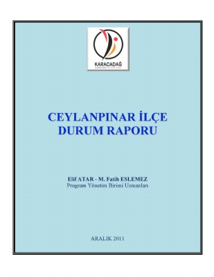 Ceylanpınar İlçe Durum Raporu