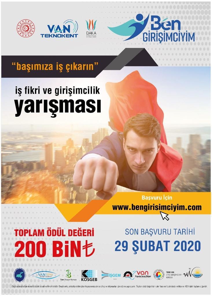 Ben Girişimciyim İş Fikri Yarışmasına Başvurular İçin Son Tarih 29 Şubat 2020