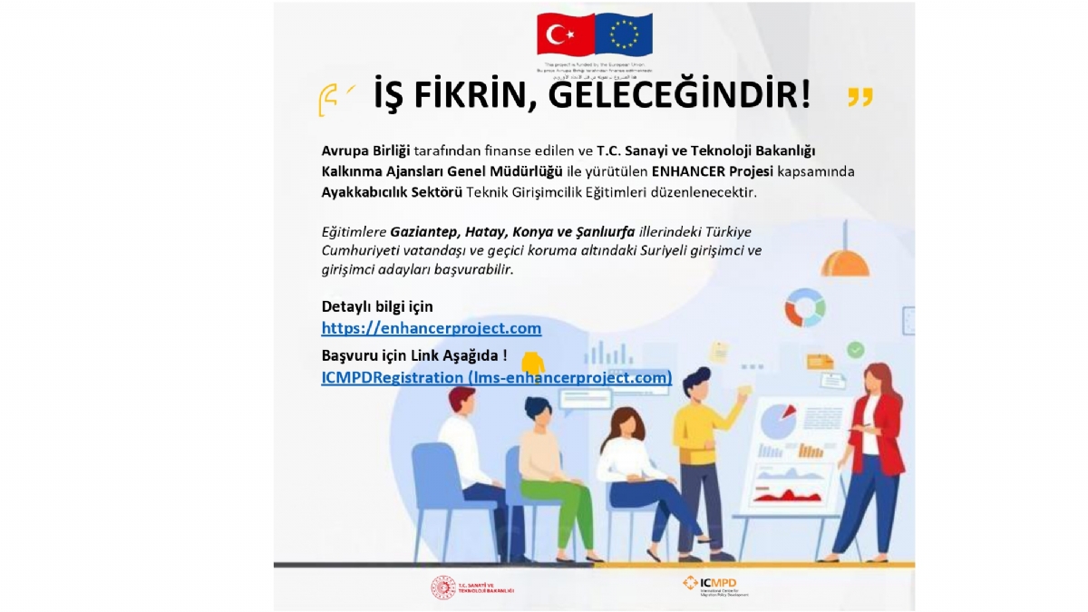 ENHANCER Projesi Ayakkabıcılık Sektöründe Teknik Girişimcilik Eğitimi Şanlıurfa Davet Mektubu
