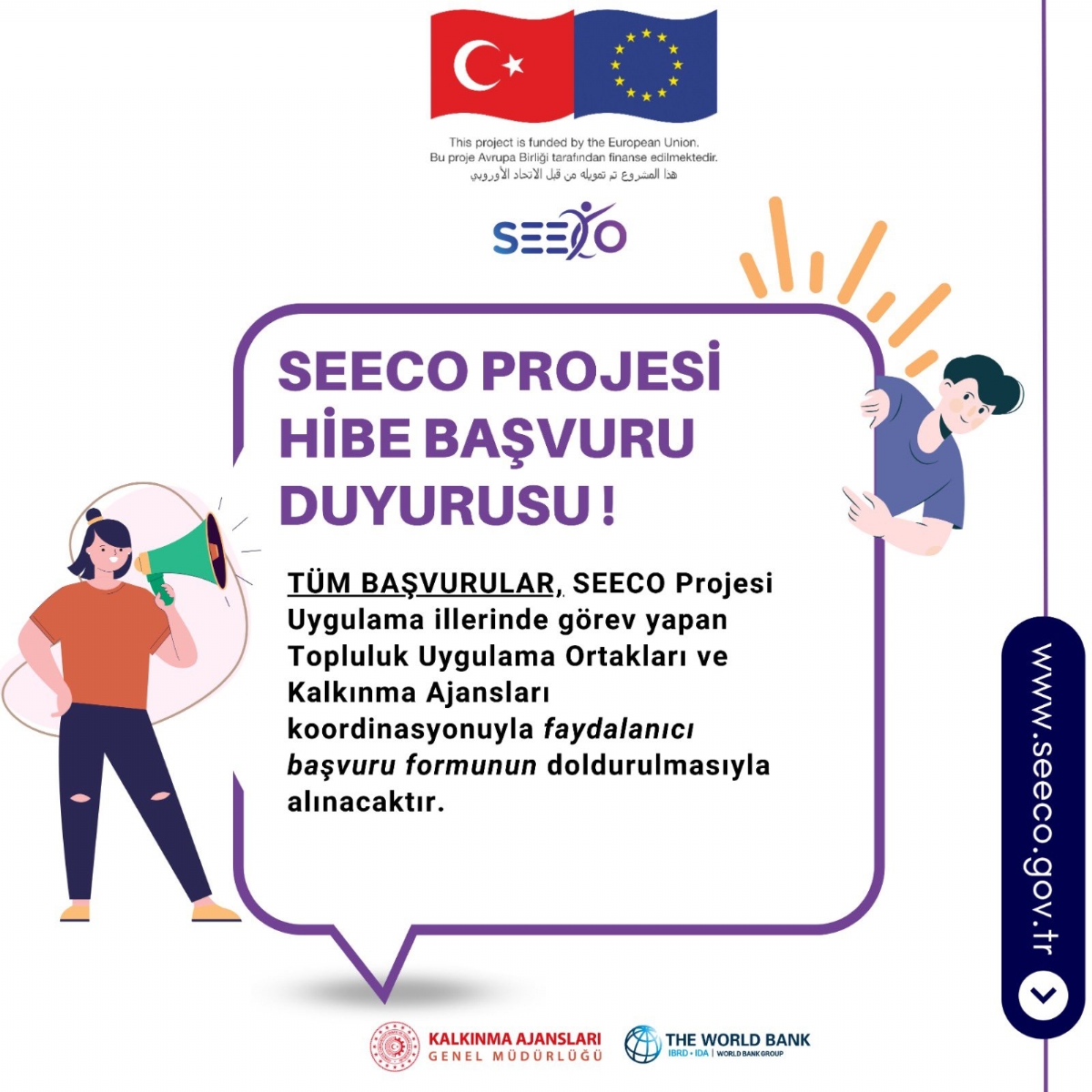 SEECO Projesi Sosyal Girişimcilik Destek Programı Başvuruları Başladı