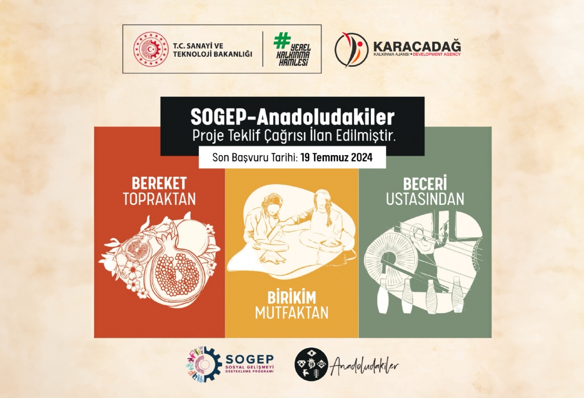 Sosyal Gelişmeyi Destekleme Programı (SOGEP) - Anadoludakiler Proje Teklif Çağrısı İlan Edildi