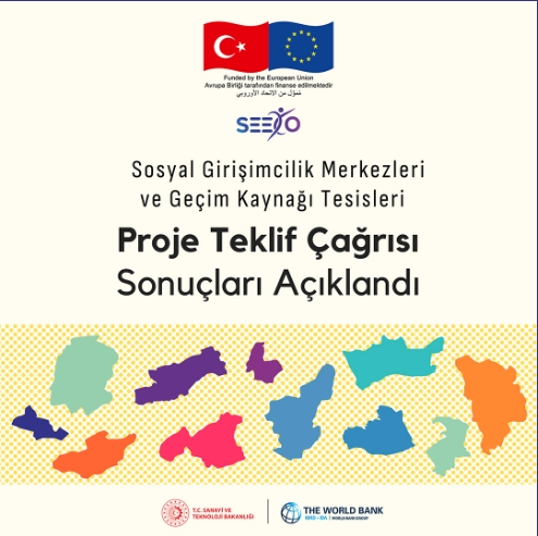 Sosyal Girişimcilik Merkezi ve Geçim Kaynağı Tesisi Destek Programı Proje Teklif Çağrısı Tam Başvuru Aşaması Değerlendirme Sonuçları Açıklandı