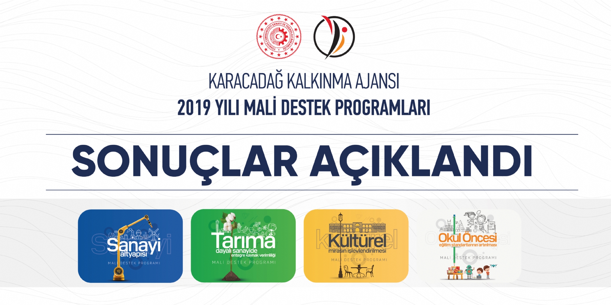 2019 Yılı Mali Destek Programları Sonuçlandı