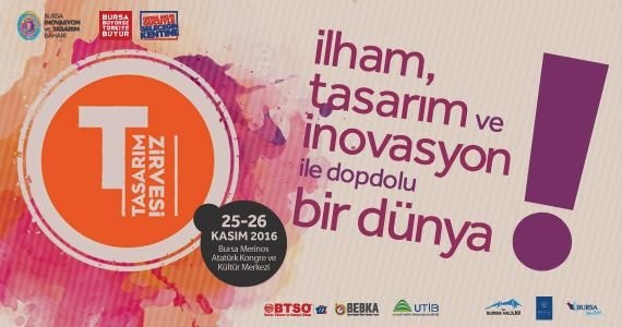 Tasarım Zirvesi 25-26 Kasım'da Bursa'da