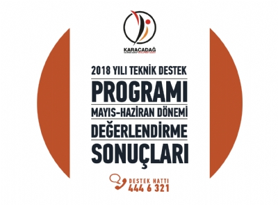 2018 Yılı Teknik Destek Programı Mayıs-haziran Dönemi Sonuçları Açıklandı