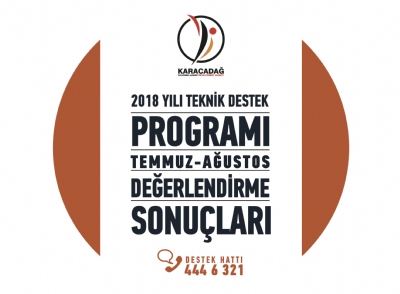 2018 Yılı Teknik Destek Programı Temmuz-ağustos Dönemi Sonuçları Açıklandı