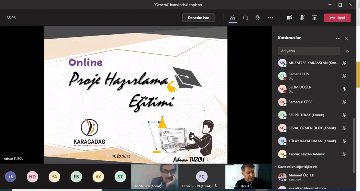 Ajansımızın Online Proje Hazırlama Eğitimleri Devam Ediyor