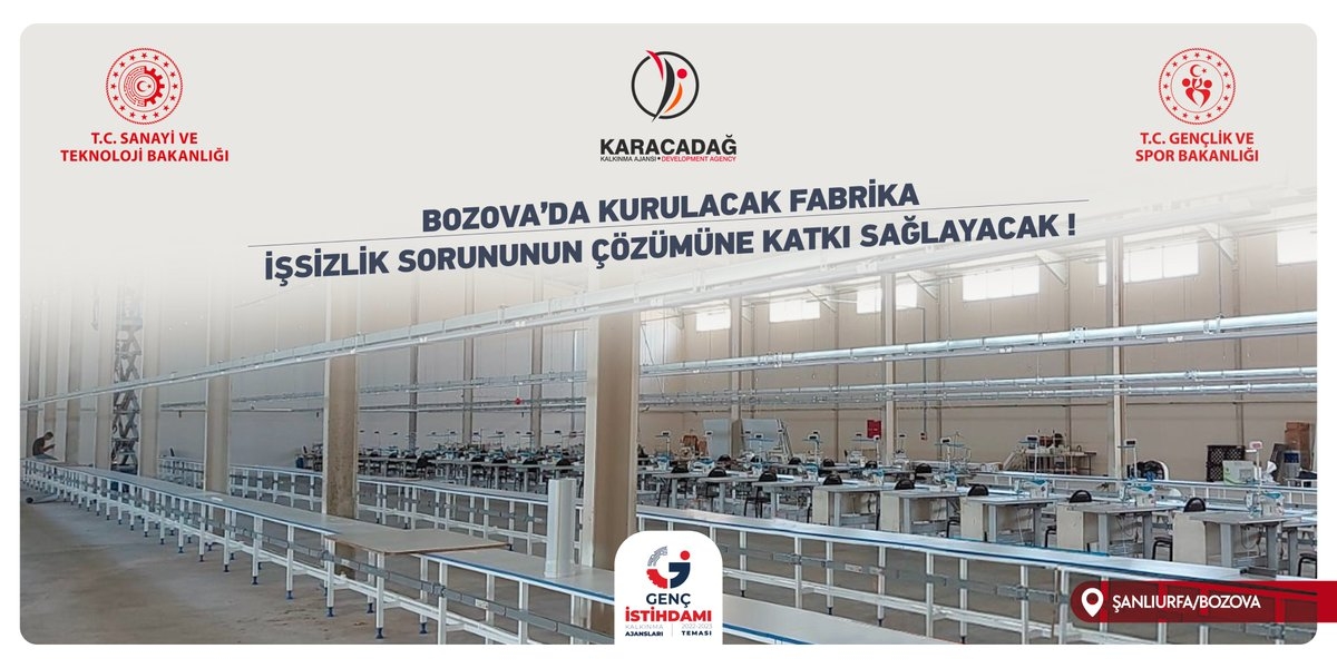 Tekstil Fabrikası Bozovalı Gençlere Umut Olacak