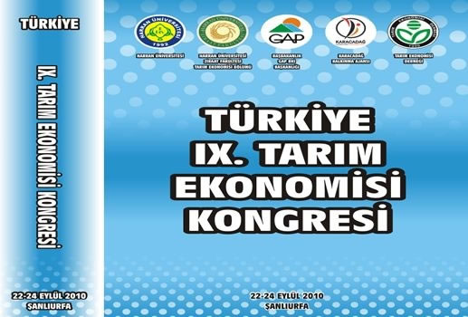 Türkiye Ix. Tarım Ekonomisi Kongresi Şanlıurfa’da Düzenleniyor!