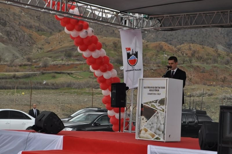 Bakan Eker, Kulp İpek İplik Üretim Tesisini Açtı.