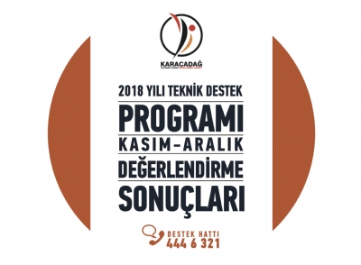 2018 Yılı Teknik Destek Programı Kasım-Aralık Dönemi Sonuçları Açıklandı