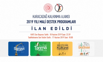 Karacadağ Kalkınma Ajansı 2019 Yılı Mali Destek Programları İlan Edildi