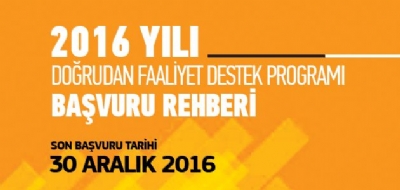 2016 Yılı Doğrudan Faaliyet Destek Programı Başvuruları Başladı!