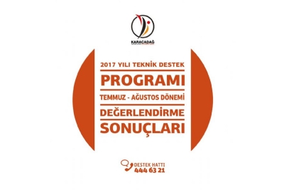 2017 Yılı Teknik Destek Temmuz Ağustos Dönemi Sonuçlarının İlanı