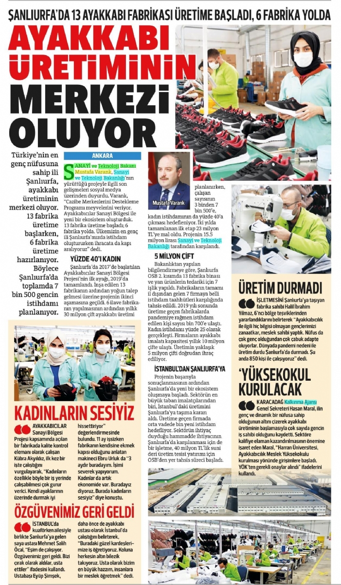 Şanlıurfa Ayakkabıcılar Sanayi Bölgesi’ne Kamuoyundan Yoğun İlgi