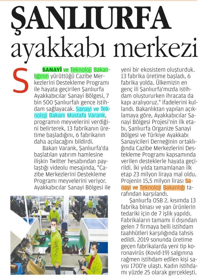 Şanlıurfa Ayakkabıcılar Sanayi Bölgesi’ne Kamuoyundan Yoğun İlgi