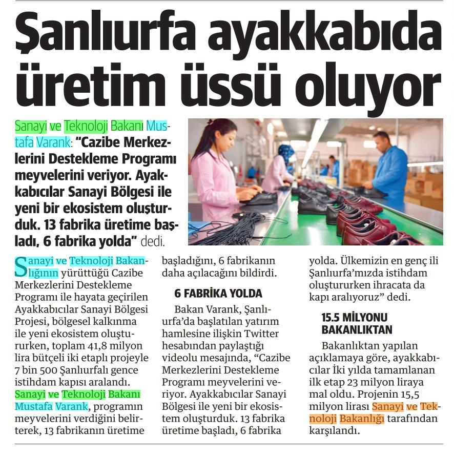 Şanlıurfa Ayakkabıcılar Sanayi Bölgesi’ne Kamuoyundan Yoğun İlgi