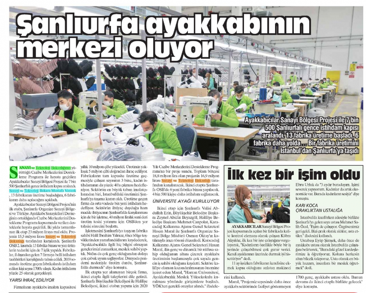 Şanlıurfa Ayakkabıcılar Sanayi Bölgesi’ne Kamuoyundan Yoğun İlgi