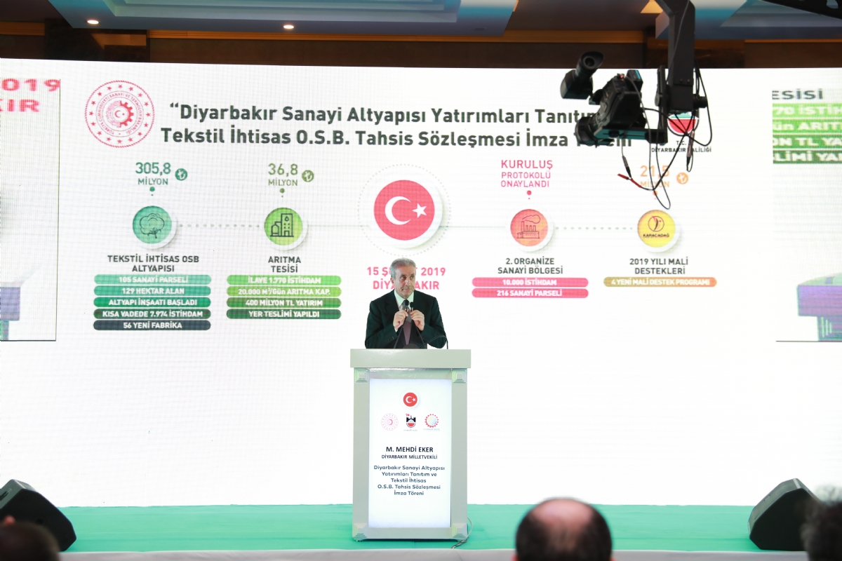 Bakan Mustafa Varank: Tekstil İhtisas OSB, Diyarbakır’ın Gücüne Güç Katacak