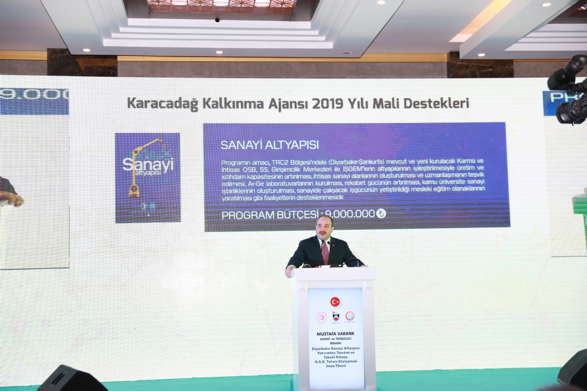 Bakan Mustafa Varank: Tekstil İhtisas OSB, Diyarbakır’ın Gücüne Güç Katacak